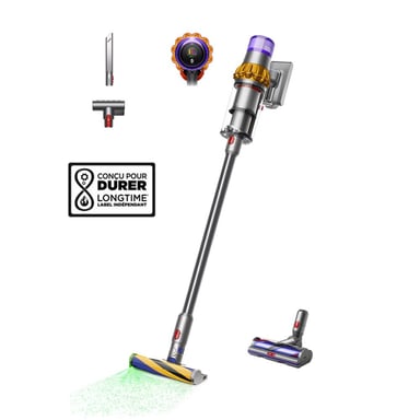 Aspirapolvere senza fili Dyson V15 Detect Absolute 26 240 AW HEPA sensore acustico Laser/LED 60 min Multicolore