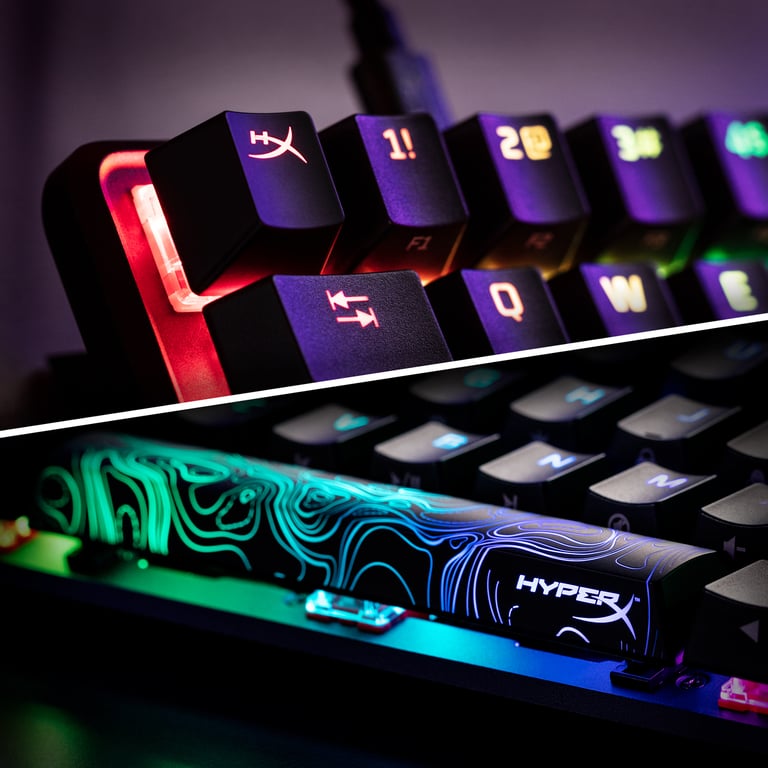 Clavier Mécanique HyperX Alloy Origins 60 – Format 60%, Switch HyperX Red, RGB - vue 8