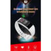 Bracelet Connecté Smartwatch iOs Android Montre Tactile Cardio Waterproof Rouge YONIS