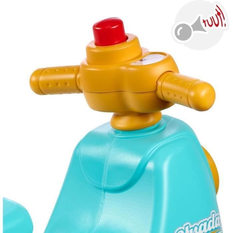 Scooter 1er âge FALK Stada Jaune et Klaxon manuel Roues silencieuses Dès 100% Fabriqué en France - vue 4