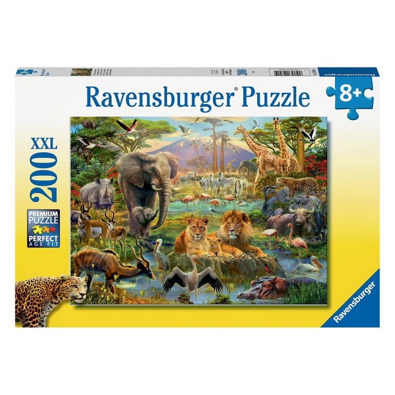 Puzzle 200 pièces : Animaux de la savane Ravensburger France - vue 3