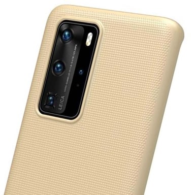 Nillkin Carcasa para Huawei P40 Pro Serie Super Frosted Shield Compatible con Carga Qi Dorado