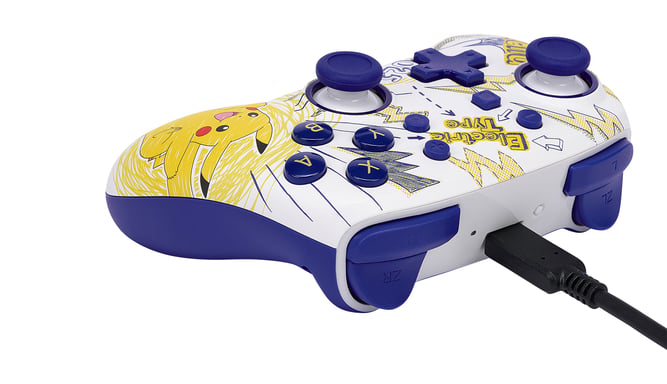 PowerA Nano Enhanced Violeta, Blanco, Amarillo Bluetooth Gamepad Analógico/Digital Nintendo Switch, Nintendo Switch Lite, Nintendo Switch OLED