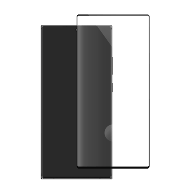 Protection d'écran en verre trempé Bord à  Bord Incurvé pour Samsung Galaxy Note20 Ultra, Noir