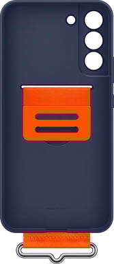 Samsung Funda para Galaxy S22 Plus A prueba de golpes Silicona con Correa Azul marino