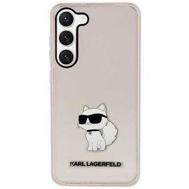 Custodia Karl Lagerfeld Ikonik Choupette per Samsung Galaxy S23+, rosa