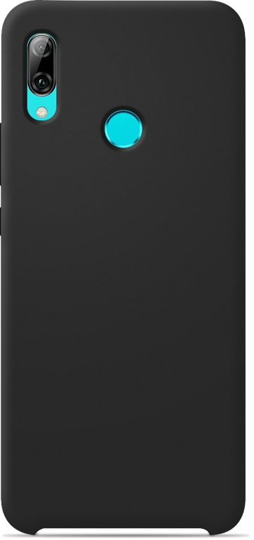 Coque silicone unie compatible Soft Touch Noir Huawei P Smart 2019