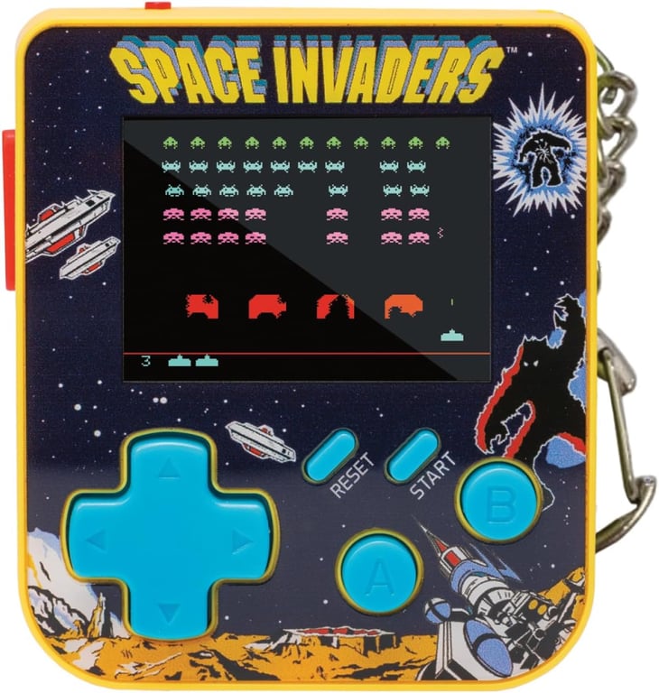 Super Micro Space Invaders Porte Clefs Gamer Neuf - vue 3