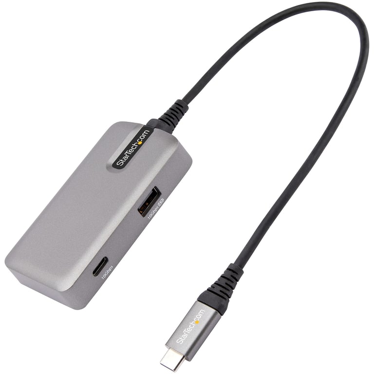 StarTech.com Hub USB C vers 4K 60Hz HDMI 2.0 + 3 ports USB 1 x USB type A + 2 x USB type C avec Power Delivery - vue 4