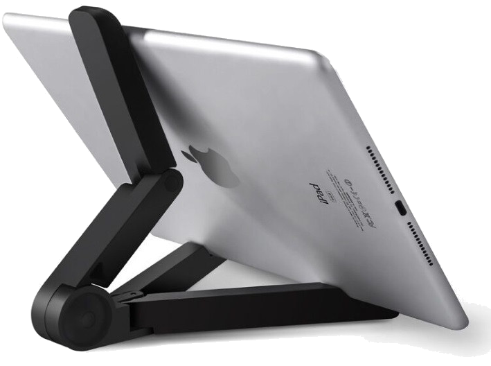 Support Bureau Pliable pour Smartphone & Tablette Compact Universel (NOIR)