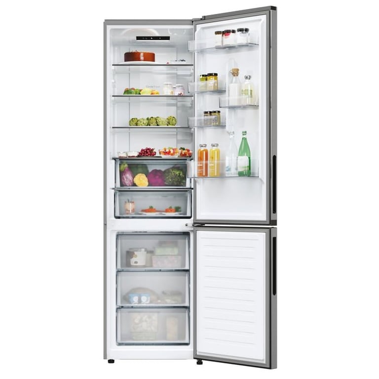Réfrigérateur combiné HOOVER HONCQ2T620EX Total No Frost 409 38 dB Inox - vue 3
