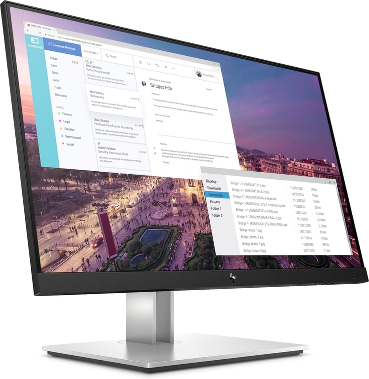 HP E Series E23 G4 23IPS5msFHDHDMI60Hz80Hz - vue 3