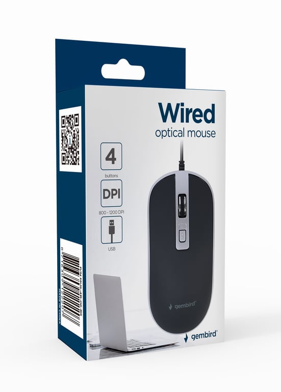 Souris Gembird MUSW-4B-01 – Ambidextre, RF Sans Fil, Optique 1600 DPI - vue 8