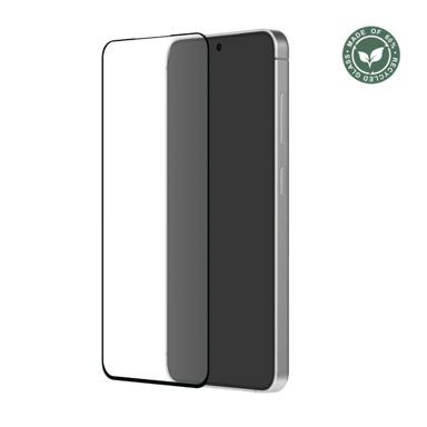 Protector de pantalla de vidrio templado (60% vidrio templado reciclado) para Samsung Galaxy S26 FE 5G, negro