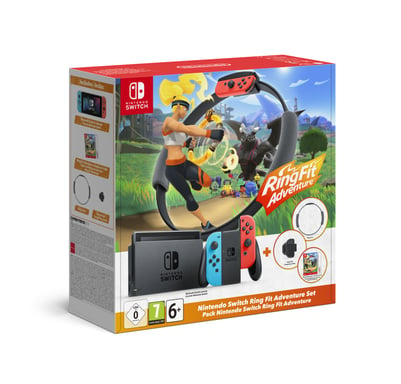 Nintendo Switch + Ring Fit Adventure videoconsola portátil 15,8 cm (6.2'') 32 GB Wifi Negro, Azul, Rojo