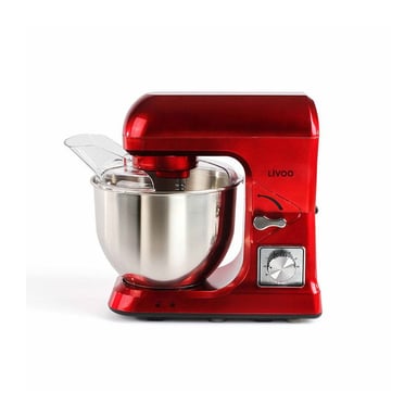 Procesador de alimentos - DOP190R - 1000W - Recipiente de acero inoxidable de 5L - 6 velocidades - Función Pulse