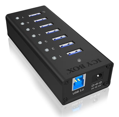 ICY BOX IB-AC618 USB 3.2 Gen 1 (3.1 Gen 1) Type-B 5000 Mbit/s Negro