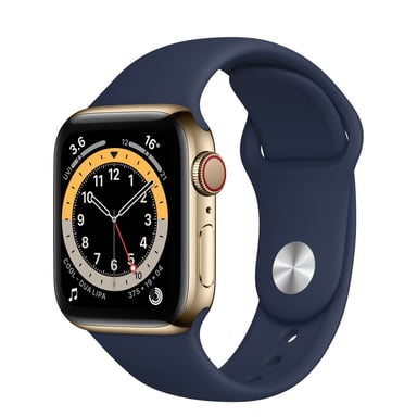 Apple Watch Series 6 OLED 40 mm Digital 324 x 394 Pixeles Pantalla táctil 4G Oro Wifi GPS (satélite)