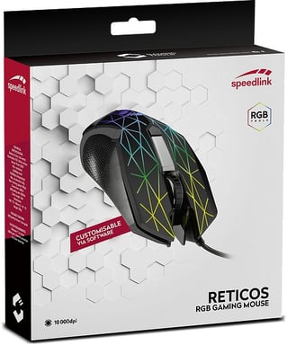 SPEEDLINK Reticos RGB ratón Juego mano derecha USB tipo A 10000 DPI