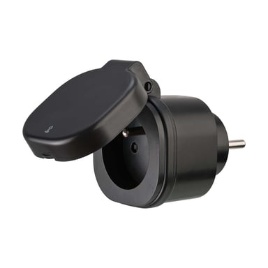 Brennenstuhl Toma Conectada Inteligente Wi-Fi 2,4 GHz 3000W IPX4 Tipo E Negro