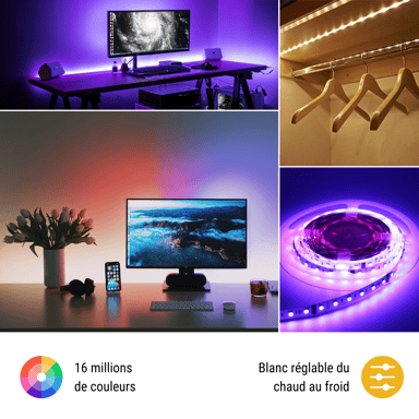 Nastro LED RGB WiFi + Bluetooth 3 m Dallas Konyks