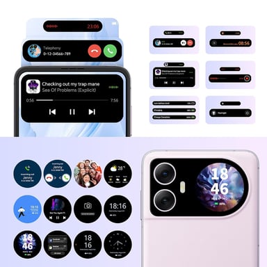 Blackview HERO 10 Teléfono Plegable, Pantalla AMOLED de 6.9 pulgadas, 12GB + 256GB, Cámara de 108MP, Carga Rápida de 45W, NFC, ID de Huella Digital, Android 13