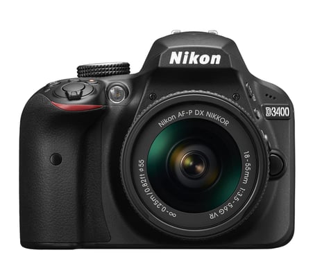 Nikon D3400 Noir - vue 2
