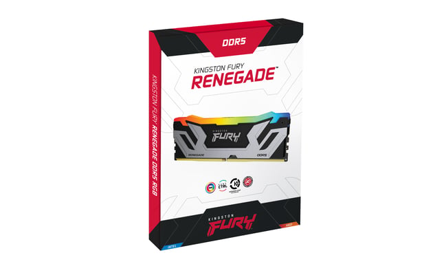 Kingston Technology FURY 24Go 8400MT/s DDR5 CL40 CUDIMM Renegade RGB Silver XMP