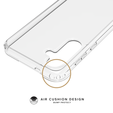 Funda híbrida invisible fabricada con un 83% de plástico reciclado para Samsung Galaxy S24+ 5G, Transparente