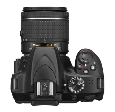 Nikon D3400 DX + 18-55mm Kit d'appareil-photo SLR 24,2 MP CMOS 6000 x 4000 pixels Noir