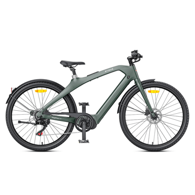 Bicicleta eléctrica urbana Engwe MapFour N1 PRO de 250 W con motor de transmisión central, fibra de carbono 700*42C, 360 Wh, compatible con aplicación