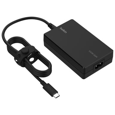 Belkin Cargador GaN USB-C de 100 W para portátiles y MacBook Negro