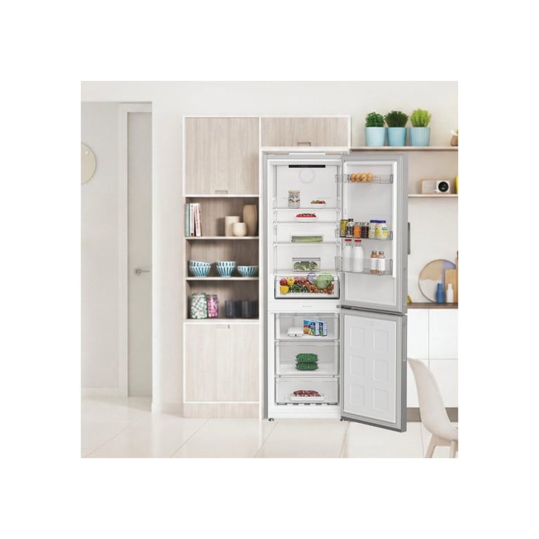 Indesit Réfrigérateur combiné congélateur - INK25362S5E - 2 portes - 315 L - 186x60x66 cm