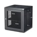 StarTech.com Armario Rack de Pared para Servidores 12U 19'' 4 Columnas y Estante 1U - Rack de Servidores de Montaje en Pared con Bisagra - Rack Ventilado para Equipo de Red