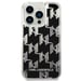 Custodia Karl Lagerfeld per iPhone 14 Pro 6,1'' nero Liquid Glitter Monogram