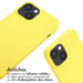 imoshion ?Coque en silicone avec cordon pour iPhone 14 - Jaune