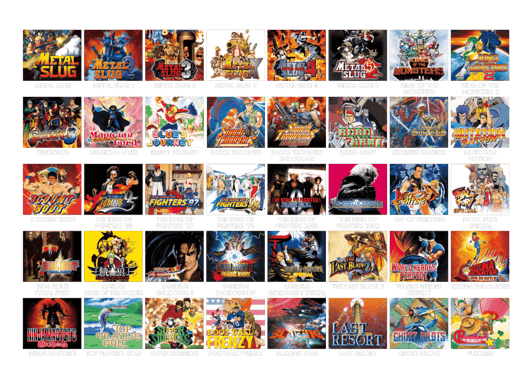 SNK Corporation NEOGEO Mini console de jeux portables 8,89 cm (3.5'') Noir, Bleu, Argent