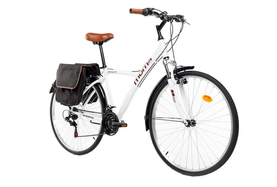 Bicicletta Trakking, HYBRID 28'' Moma Bikes, Alluminio SHIMANO 18V, Sospenzioni avanti