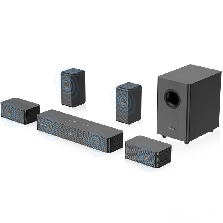Barre de Son Dolby Atmos Hiwill audio N512 5.1.2 Sans Fil - vue 4
