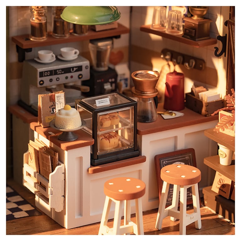 Maquette Rolife Serre livres Book Nook Coffeeshop - vue 3