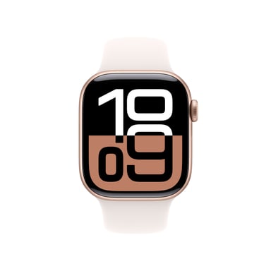 Apple Watch Series 10 OLED 42 mm Digital 374 x 446 Pixeles Pantalla táctil 4G Oro rosa Wifi GPS (satélite)