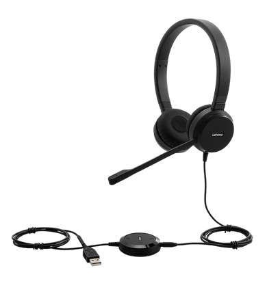 Lenovo Pro Wired Stereo VOIP Casque Avec fil Arceau BureauCentre d'appels Neuf - vue 2