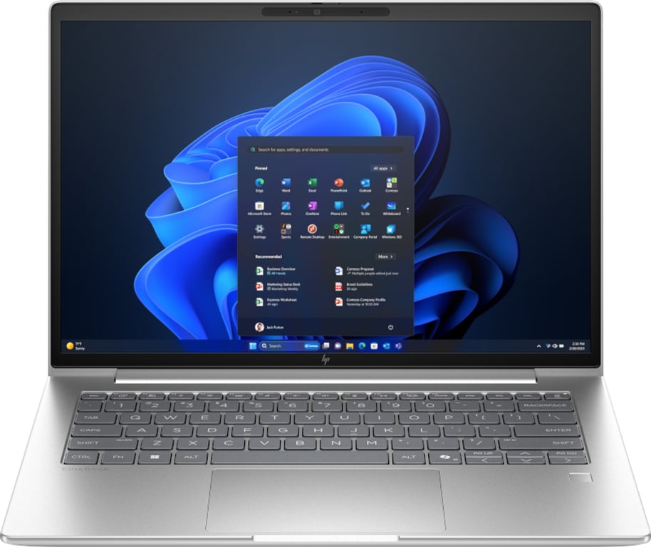HP AD4E5ET laptop Intel Core Ultra 7 35 6 cm 14 WUXGA DDR5 SDRAM Wi Fi 7 802.11be Neuf - vue 2
