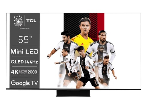 TCL 55MQLED87 TV 139,7 cm (55'') 4K Ultra HD Smart TV Wifi Titane 1500 cd/m²