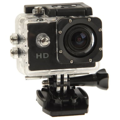 Mini Caméra Sport HD 720P Étanche 30M Écran 1.5' Photos Vidéo 140° Noir 32 Go YONIS