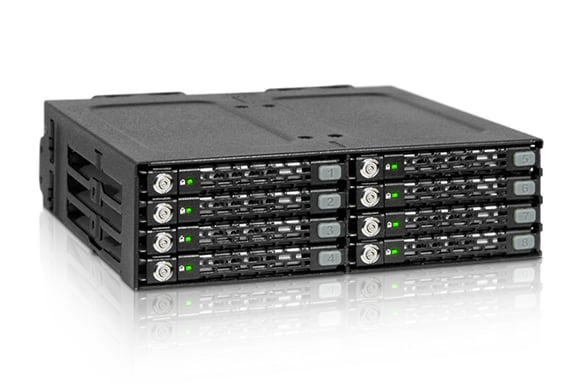 Icy Dock MB998SK-B panel bahía disco duro Negro