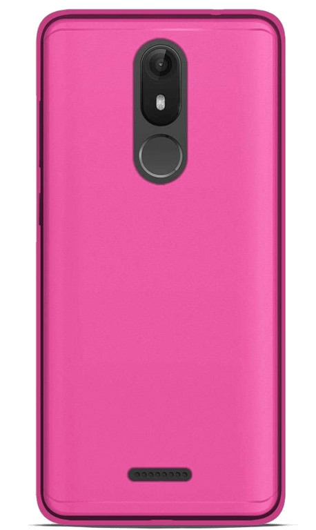 Coque silicone unie compatible Givré Rose Wiko View Lite