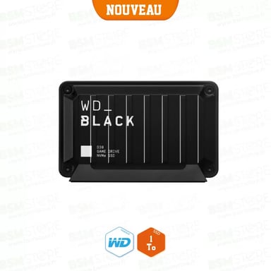 WD_BLACK D30 for Xbox WDBAMF0010BBW - SSD - 1 TB - external (portable) - USB 3.0 (USB-C connector) - black