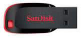 SanDisk Cruzer Blade Unidad flash USB de 16 GB USB Tipo-A 2.0 Negro, Rojo