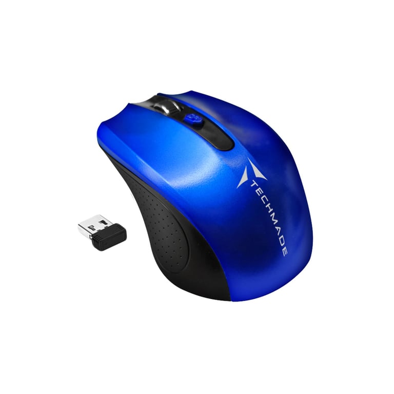 Techmade Tm-xj30-bl Souris Bureau Ambidextre Rf Sans Fil Optique 1600 Dpi